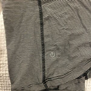 Lululemon Black and White Striped Tank top